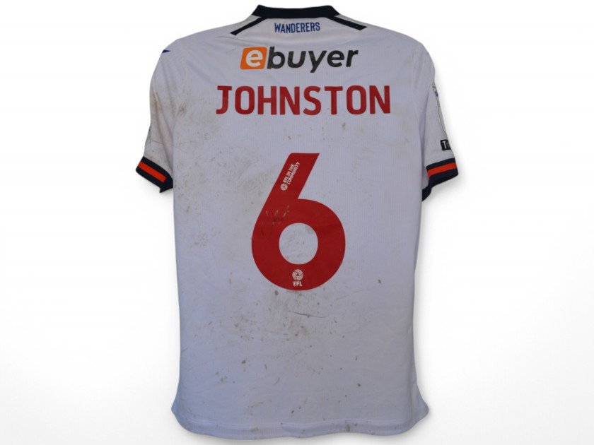 Maglia Unwashed George Johnston Bolton Wanderers, vs Crawley - Autografata