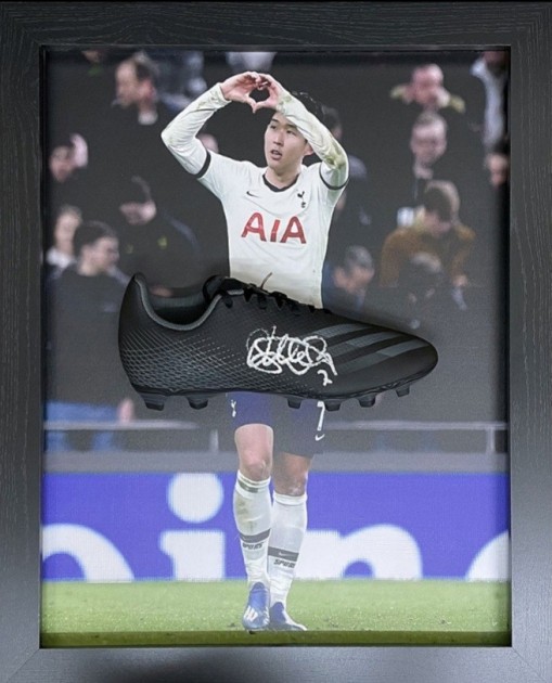 Son Heung-min's Tottenham Hotspur Signed and Framed Boot
