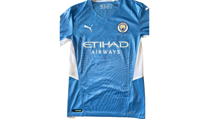 Phil Foden Signed Manchester City Shirt - 2021-22, UCL Edition, Number 47