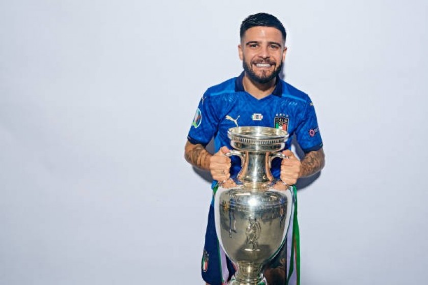 Insigne's Match Issued Shirt, Italy-England 2021