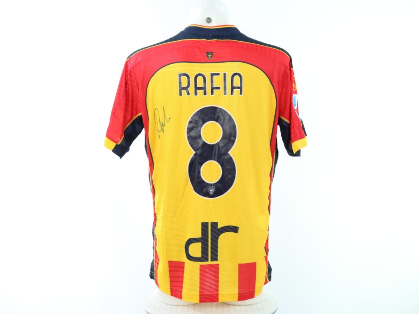 Maglia Rafia Unwashed Como vs Lecce, 2024 - Autografata