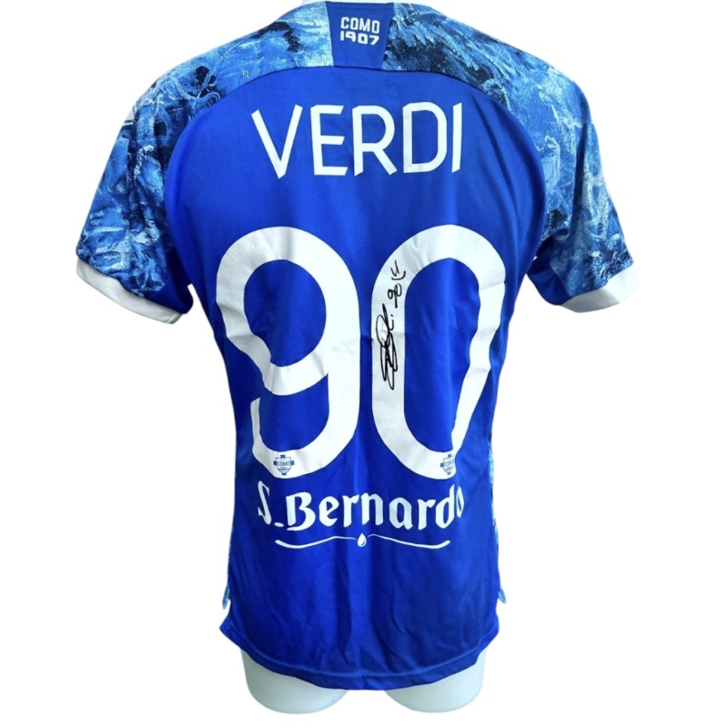 Verdi's Signed Match-Worn Shirt, Como vs Parma 2024