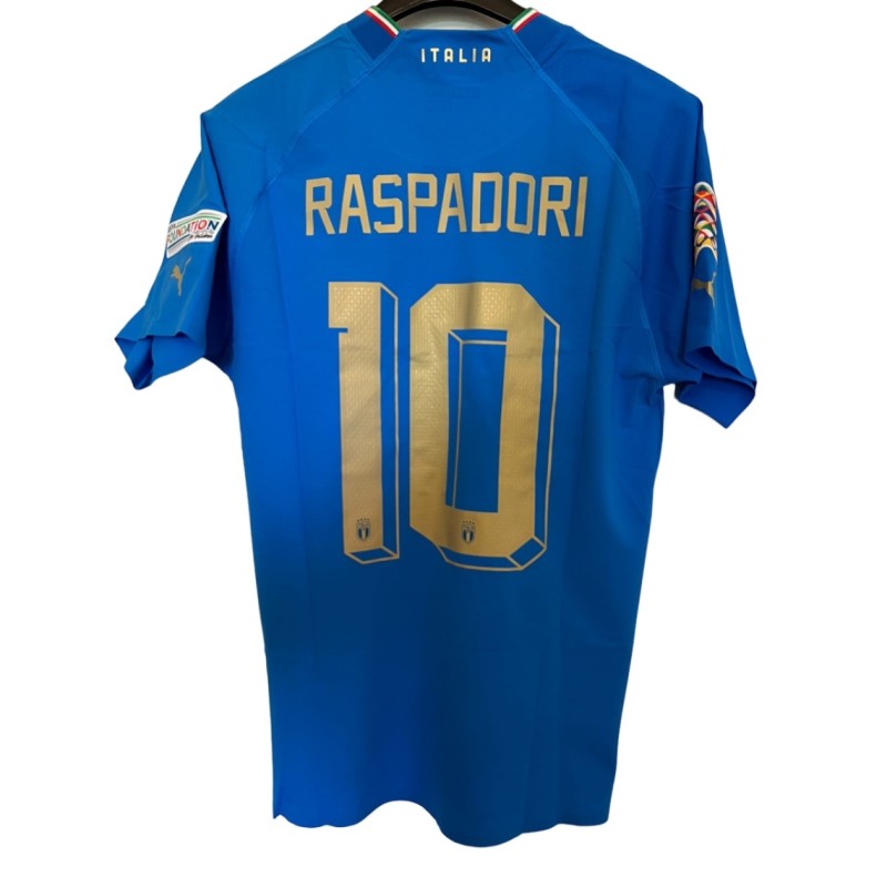 Raspadori Match Shirt, Hungary vs Italy 2022