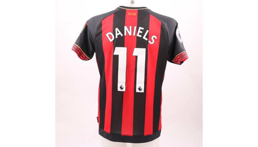Daniels' AFC Bournemouth Worn and Signed Poppy Shirt