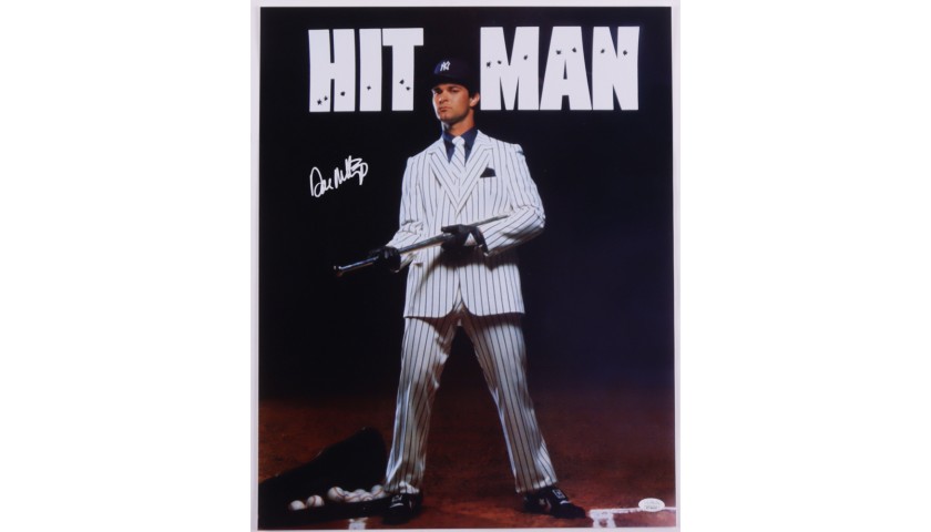 Don Mattingly Signed 'Hitman' Poster 