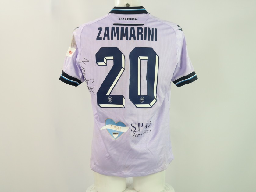 Completo Zammarini unwashed SPAL vs Pescara 2024, Patch "LILT" - Autografato