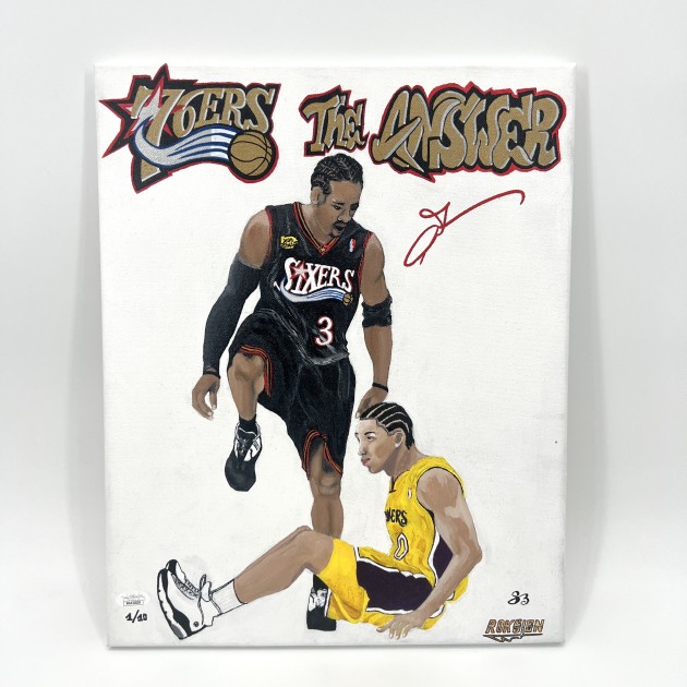 Allen Iverson Signed Painting - Limited Edition