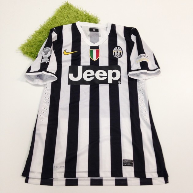 Nedved match worn shirt, Unesco Cup Juventus-Real Madrid 2/6/2014