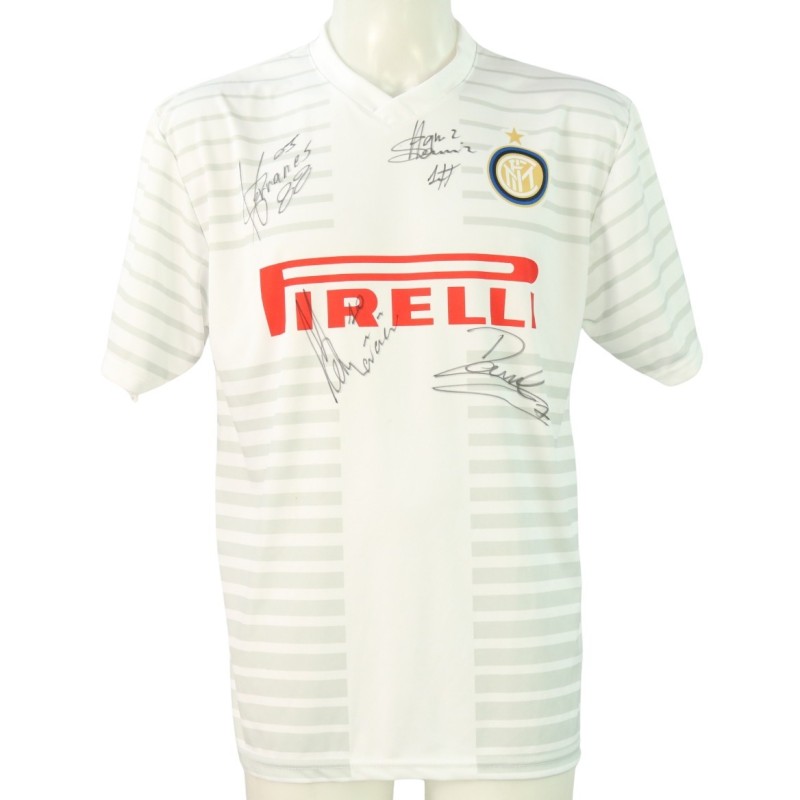 Inter Replica Shirt, 2014/15 - Signed by Handanovič, Hernanes, Kovačić and Osvaldo