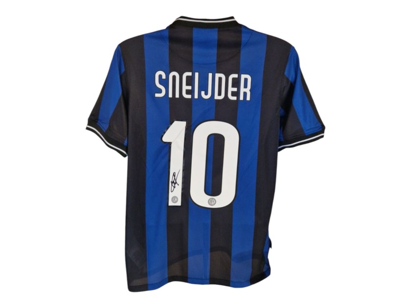 Wesley Sneijder's Inter Milan 2012 CL Final Signed Replica Shirt