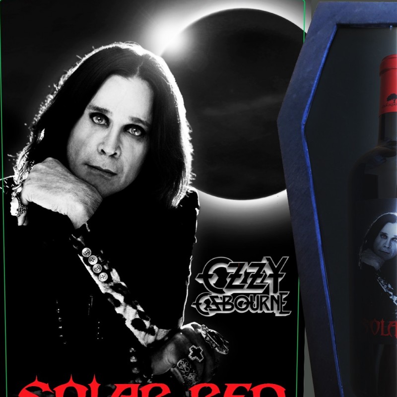 Ozzy Osbourne Solar Red Wine in Coffin Case