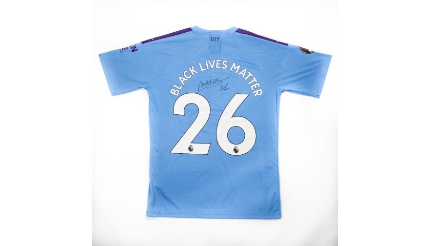 Cityzens Giving for Recovery Match Issued Shirt Signed by Riyad Mahrez