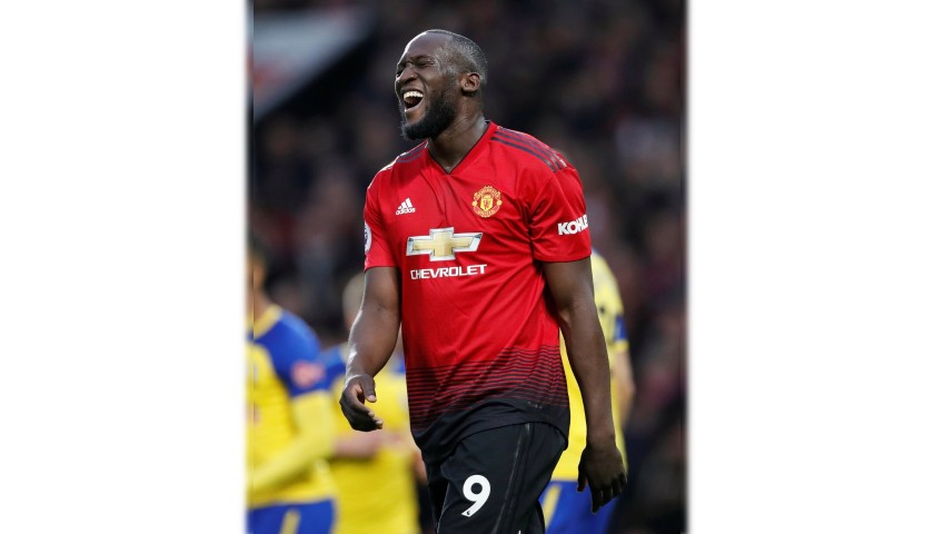 Lukaku's Official Manchester United Signed Shirt, 2018/19