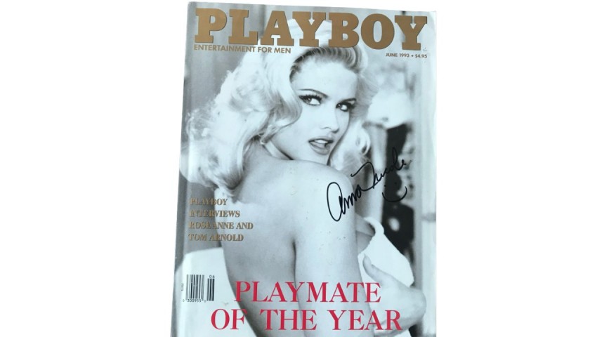 Anna Nicole Smith Signed June 1993 Playmate Of The Year Playboy Magazine