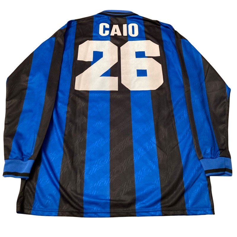 Caio's Inter Match-Issued Shirt, 1995/96