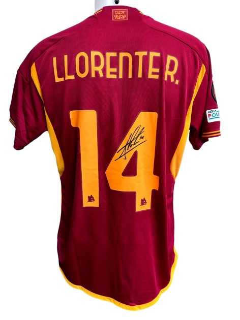 Llorente's Signed Match Shirt, Brighton vs Roma 2024