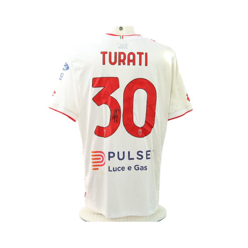Turati's Signed Unwashed Shirt, Monza vs Hellas Verona 2025