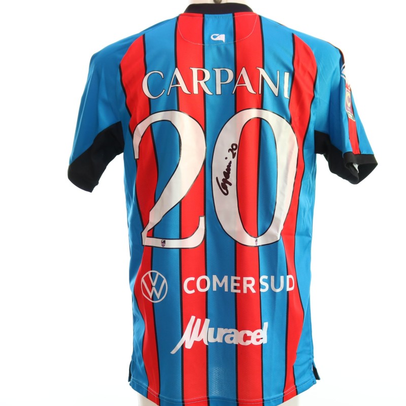 Carpani's unwashed Signed Shirt, Catania vs Benevento 2024 