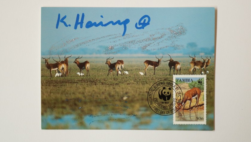 Keith Haring x WWF Postcard