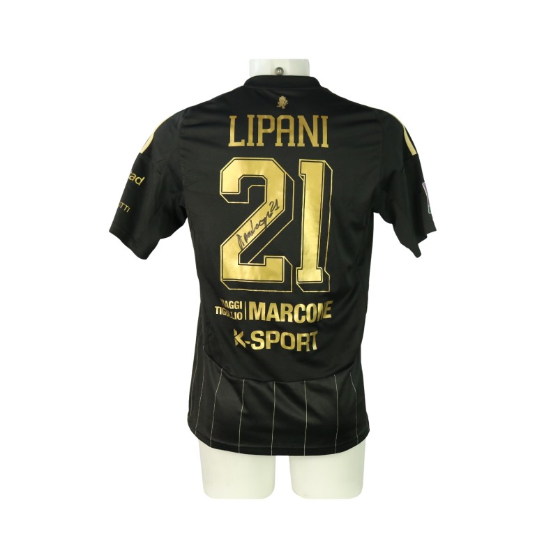 Maglia Lipani unwashed Spal vs Virtus Entella 2024 - Autografata