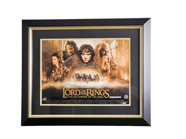 Elijah Wood Signed and Framed The Lord of the Rings Poster