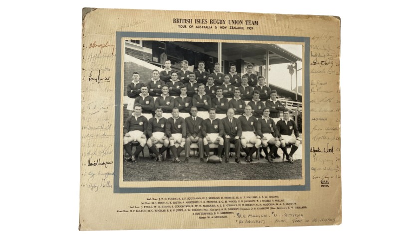 Lions 1959 Tour Squad Signed Photo