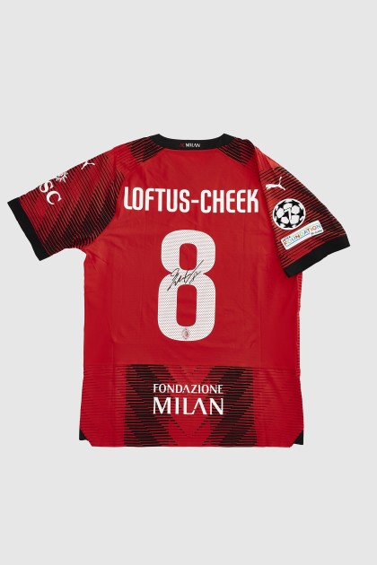 Maglia gara Theo Milan, UCL 2023/24 - Autografata - CharityStars