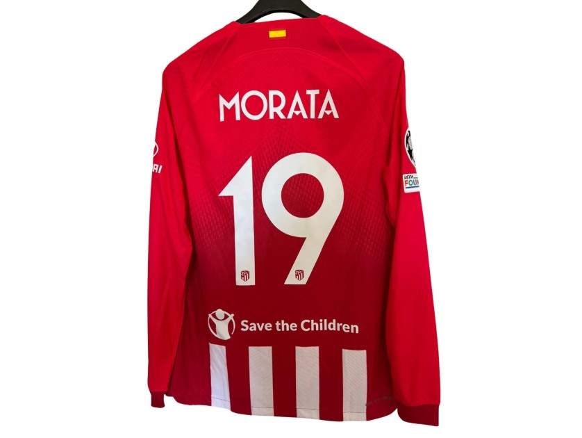 Morata's Atletico Madrid Match-Issued Shirt, UCL 2023/24