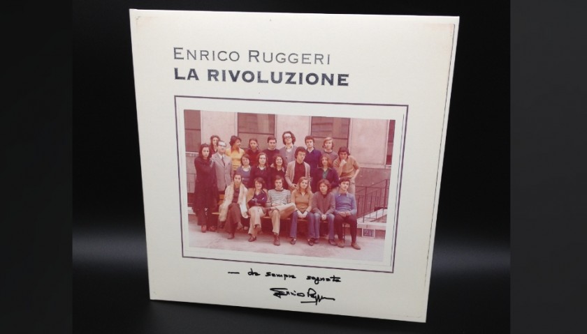 "La rivoluzione" Vinyl Signed by Enrico Ruggeri