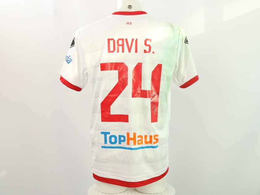 Davi's Signed Unwashed Shirt, Sudtirol vs Frosinone 2024