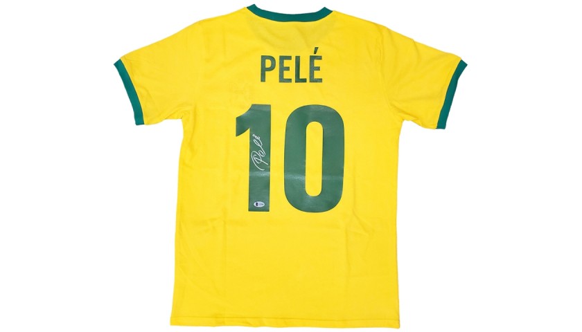 Pelé Signed CBD Brazil Shirt