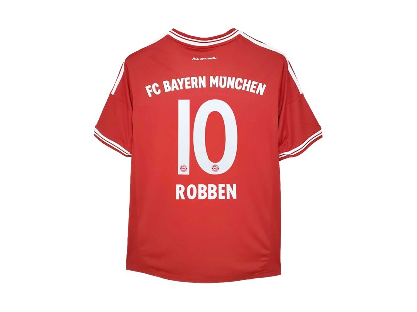 Robben's FC Bayern Munich 2012/13 Signed with Personalized Dedication Shirt
