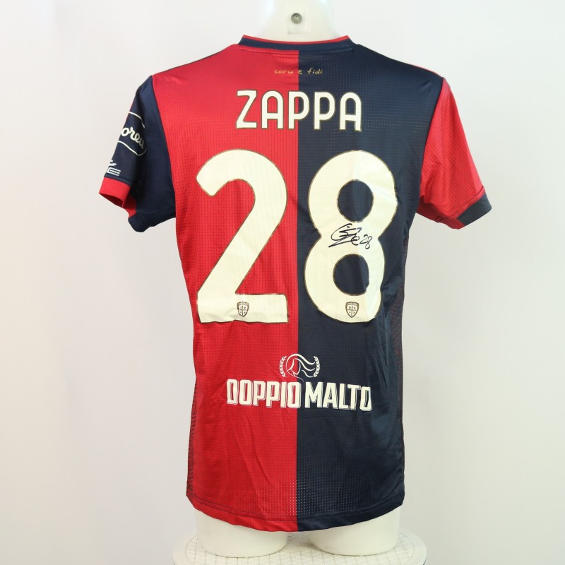 Maglia Zappa Unwashed, Parma vs Cagliari 2024 - Autografata