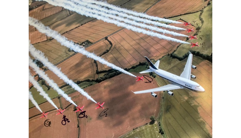 Signed Aircraft Picture by the Red Arrows 