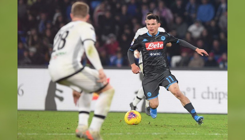 Lozano's Napoli Worn and Signed Shorts, 2019/20 