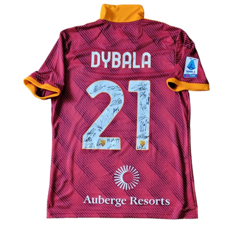 Dybala's Match-Issued Shirt, Lazio vs Roma 2023 - Signed by the players