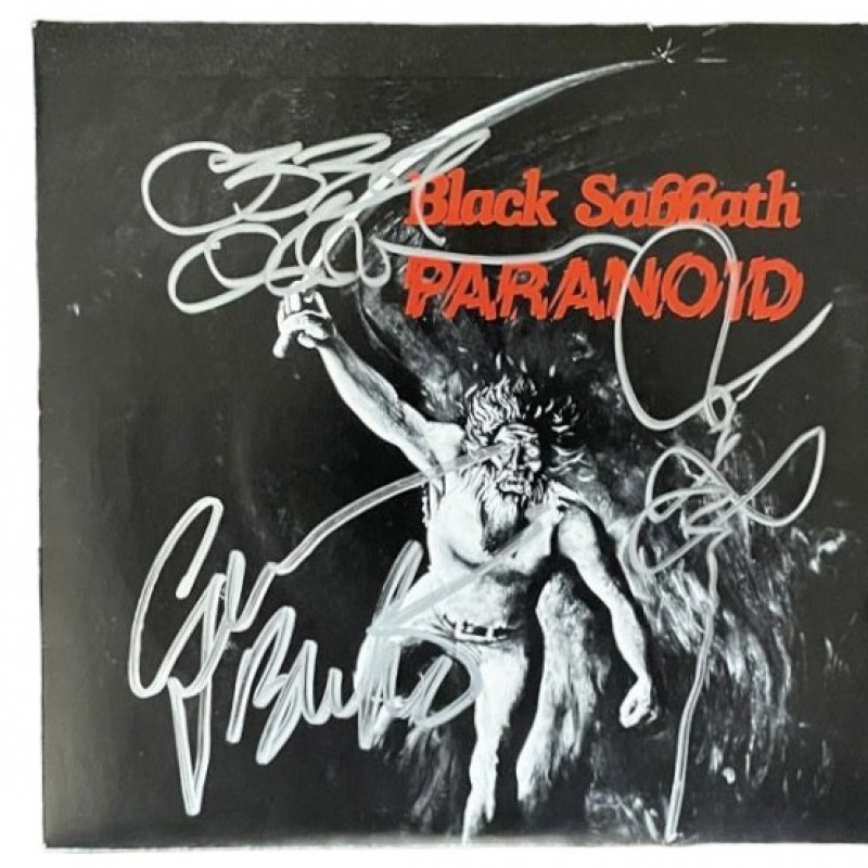 Black Sabbath Signed Paranoid 7" Vinyl