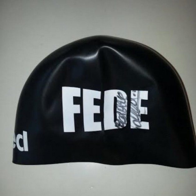 Swimming cap worn by Federica Pellegrini