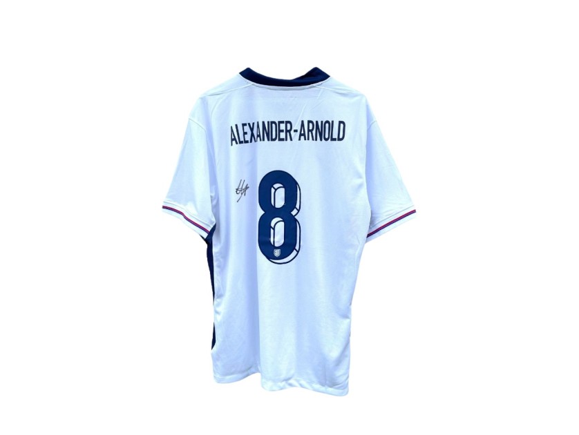 La maglia replica firmata di Trent Alexander-Arnold per l'Inghilterra 2023/24