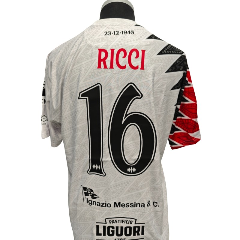 Ricci's Comemmorative Match-Worn Shirt + Shorts, Latina vs Sorrento 2026 - 80th Anniversary with RF78 Patch