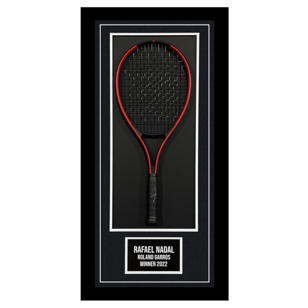 Rafael Nadal Signed and Framed Tennis Racket