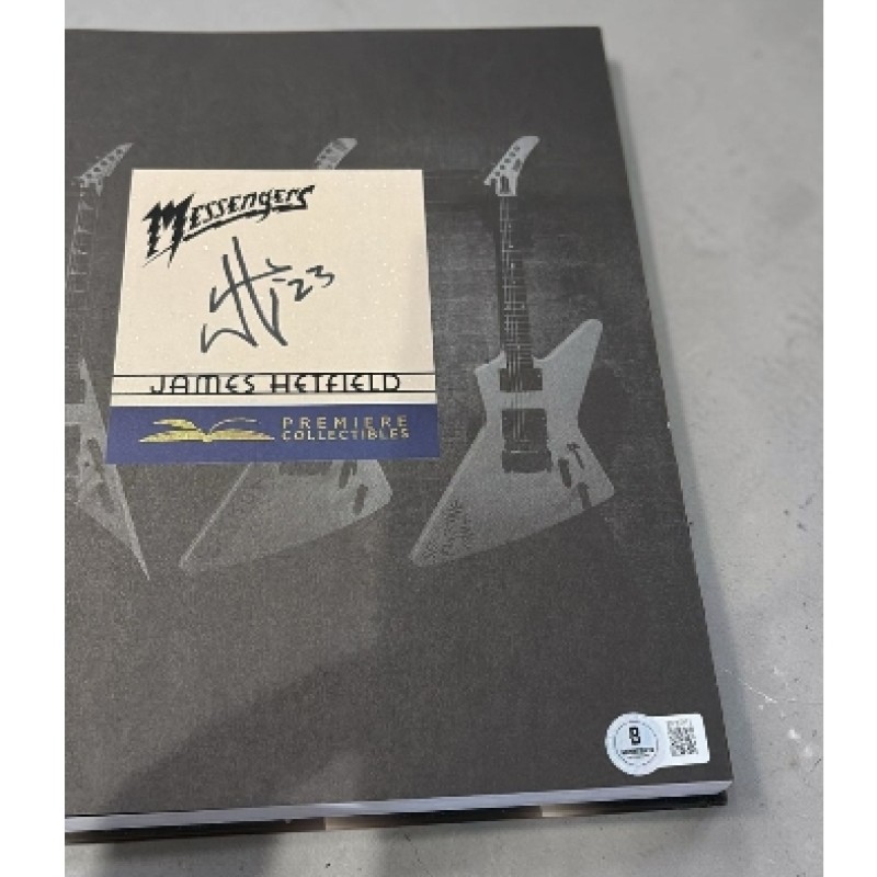 James Hetfield Metallica Signed Book 