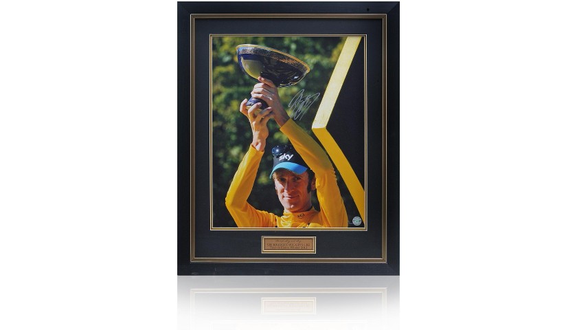 Sir Bradley Wiggins Hand Signed Tour de France 2012 Photograph