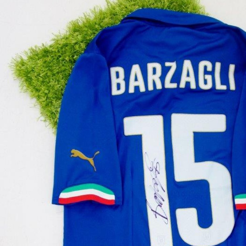 Barzagli Italy official authentic shirt signed, Brazil 2014 - #celebriamolamaglia #vivoazzurro
