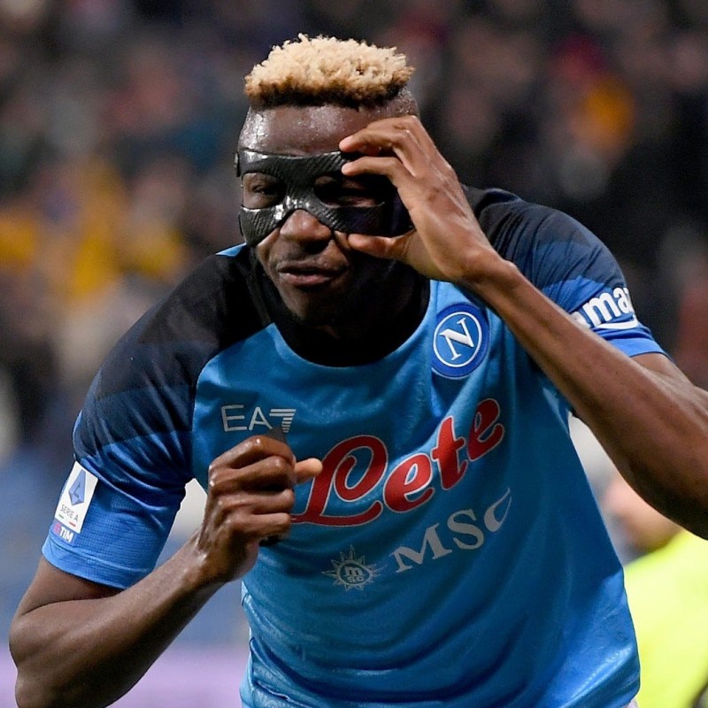 Osimhen's Napoli Worn and Unwashed Shirt, 2022/23 