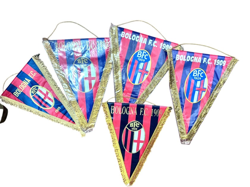 Bologna's Collection of Five Official Pennants
