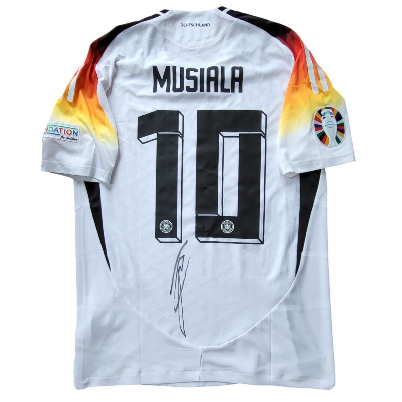 Musiala's Signed Match-Issued Shirt, Germany vs Scotland 2024