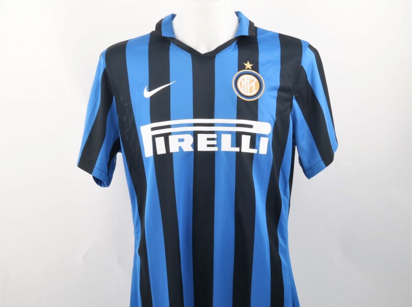 Match Worn Fredy Guarin Shirt, Inter-Roma 31/10/2015 - Special Detail