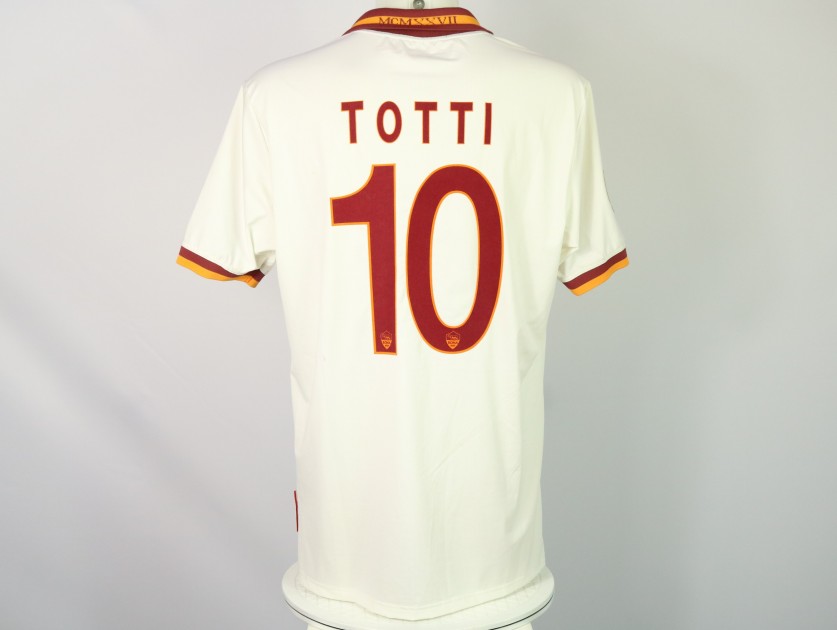 Totti's Match Shirt, Milan vs Roma 2013 - Sponsor Telethon