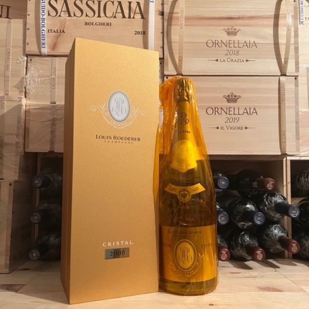 Cristal 2008 Magnum 1,5 L in Wooden Case Louis Roederer